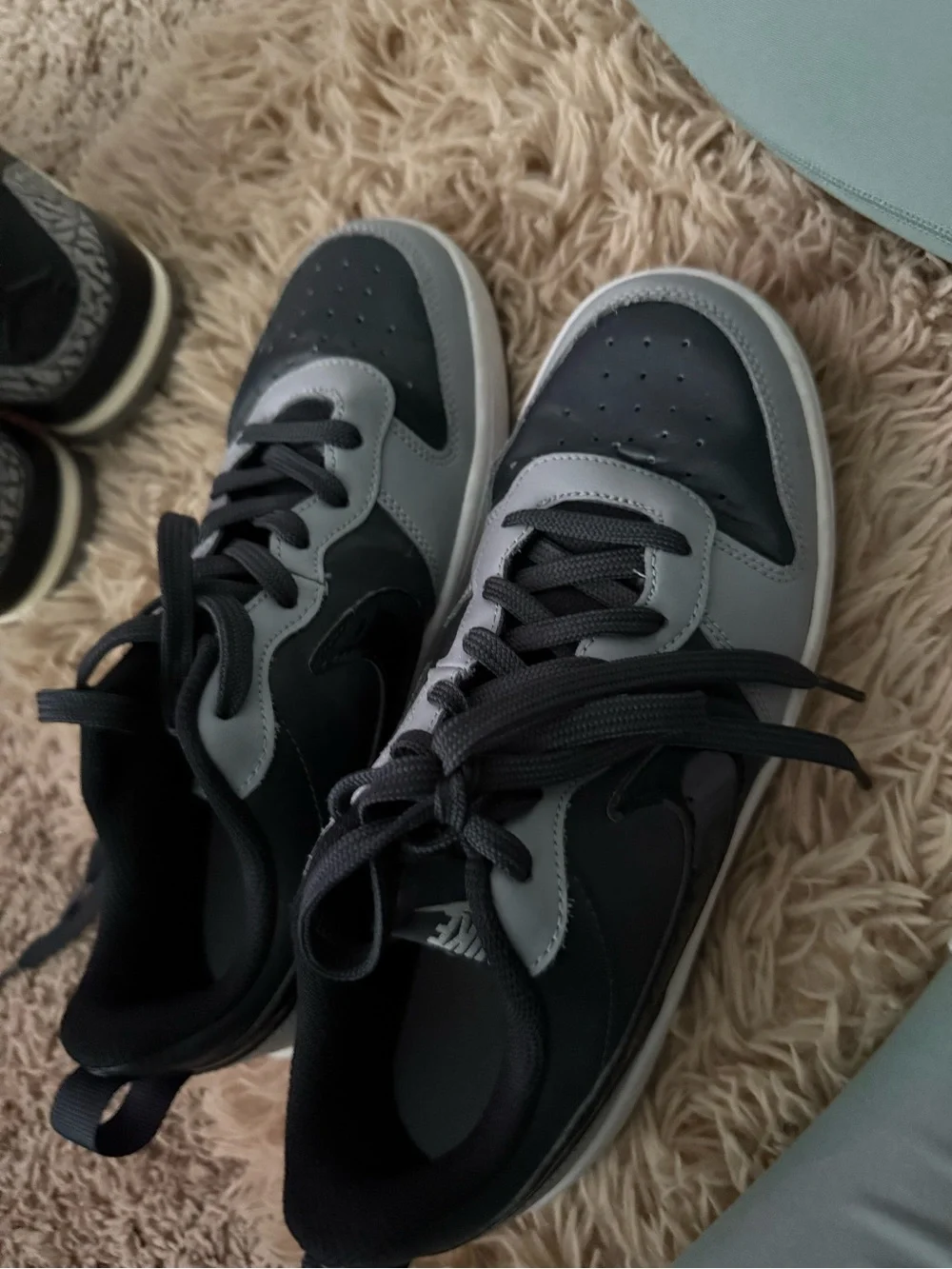 Nike Low-Top Sneakers in Black and Gray